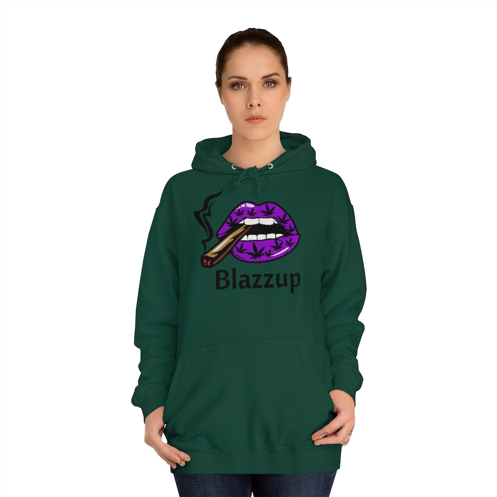 Blazzup Classic Print  Unisex College Hoodie