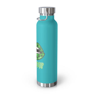 #Blazzup Classic Drip  Green 22oz Vacuum Insulated Bottle