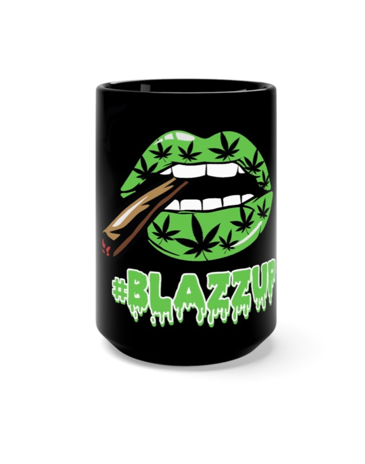 Green/Black #Blazzup Coffee Mug "Spooky Drip