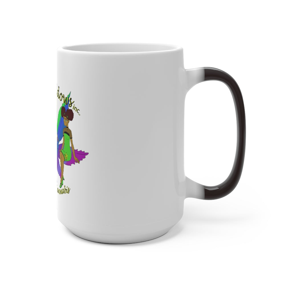 1st Ladies Of Cannabis Rainbow leaf Color Changing Mug