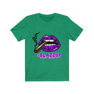 Purple #Blazzup spooky Drip Unisex Jersey Short Sleeve Tee