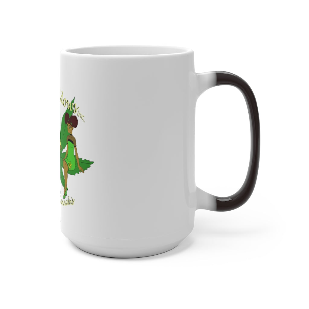 1st Ladies Of Cannabis Green leaf Color Changing Mug