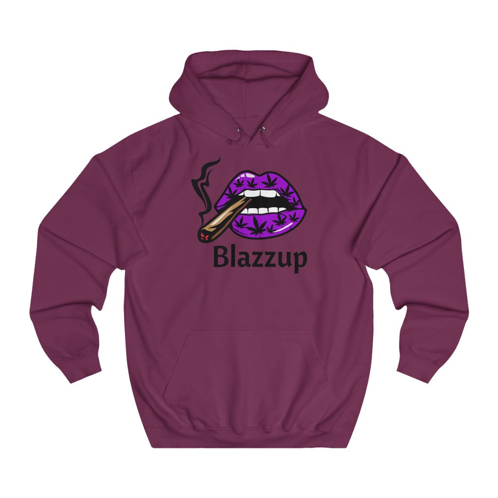 Blazzup Classic Print  Unisex College Hoodie