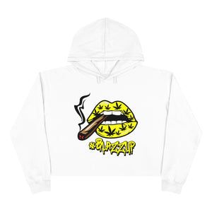 Classy drip yellow Crop Hoodie