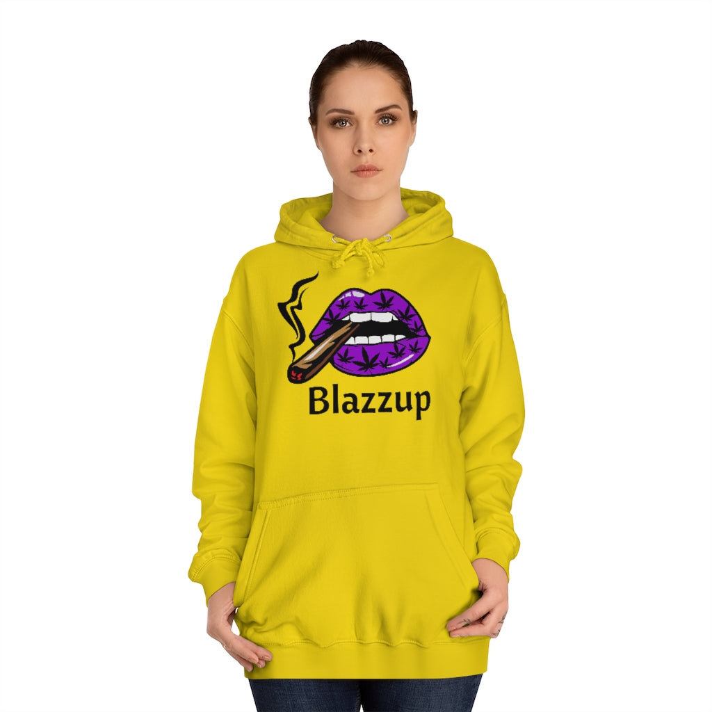 Blazzup Classic Print  Unisex College Hoodie