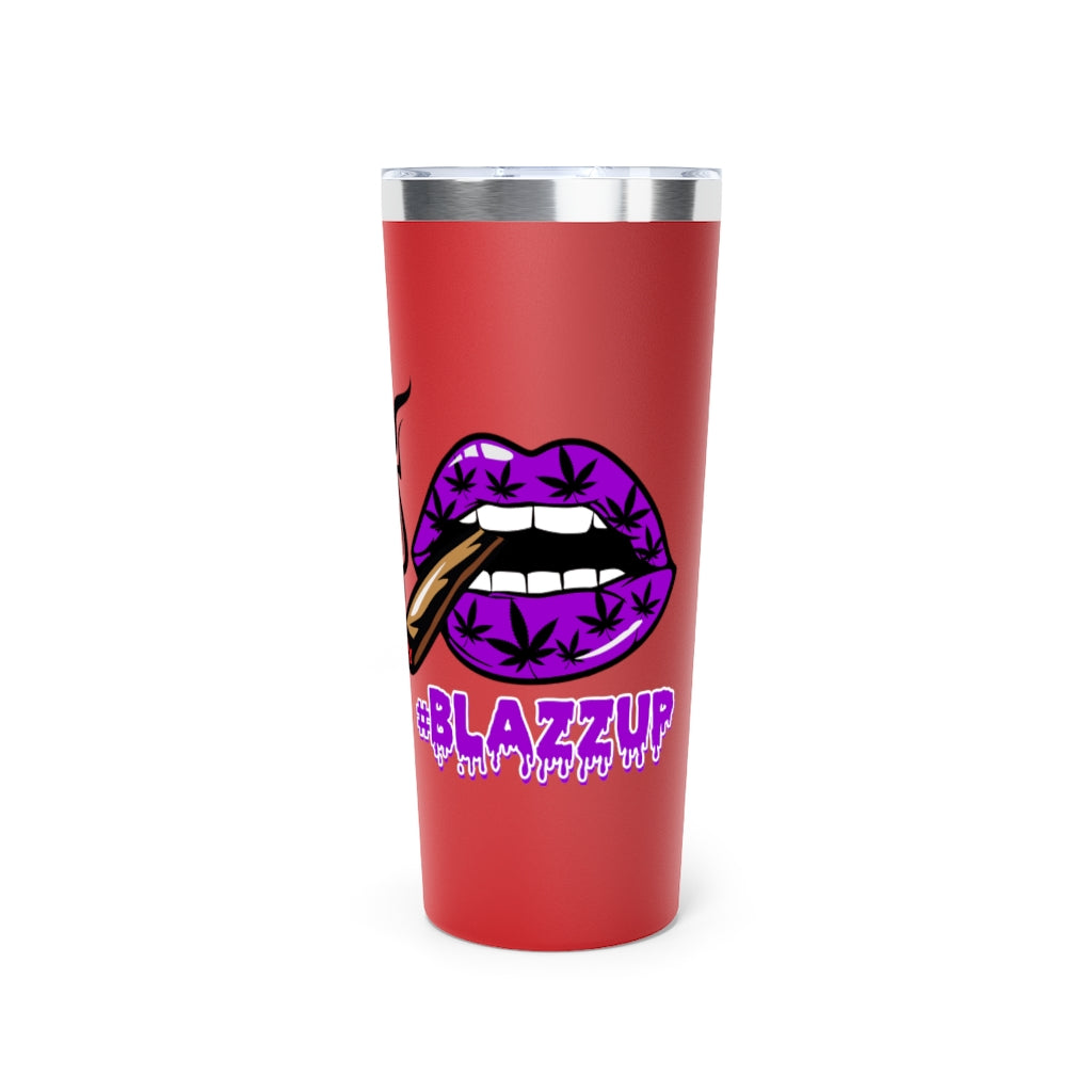 #BLAZZUP Purple Spooky Drip Copper Vacuum Insulated Tumbler, 22oz