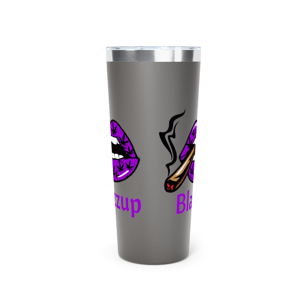 Purple Blazzup Copper Vacuum Insulated Tumbler, 22oz