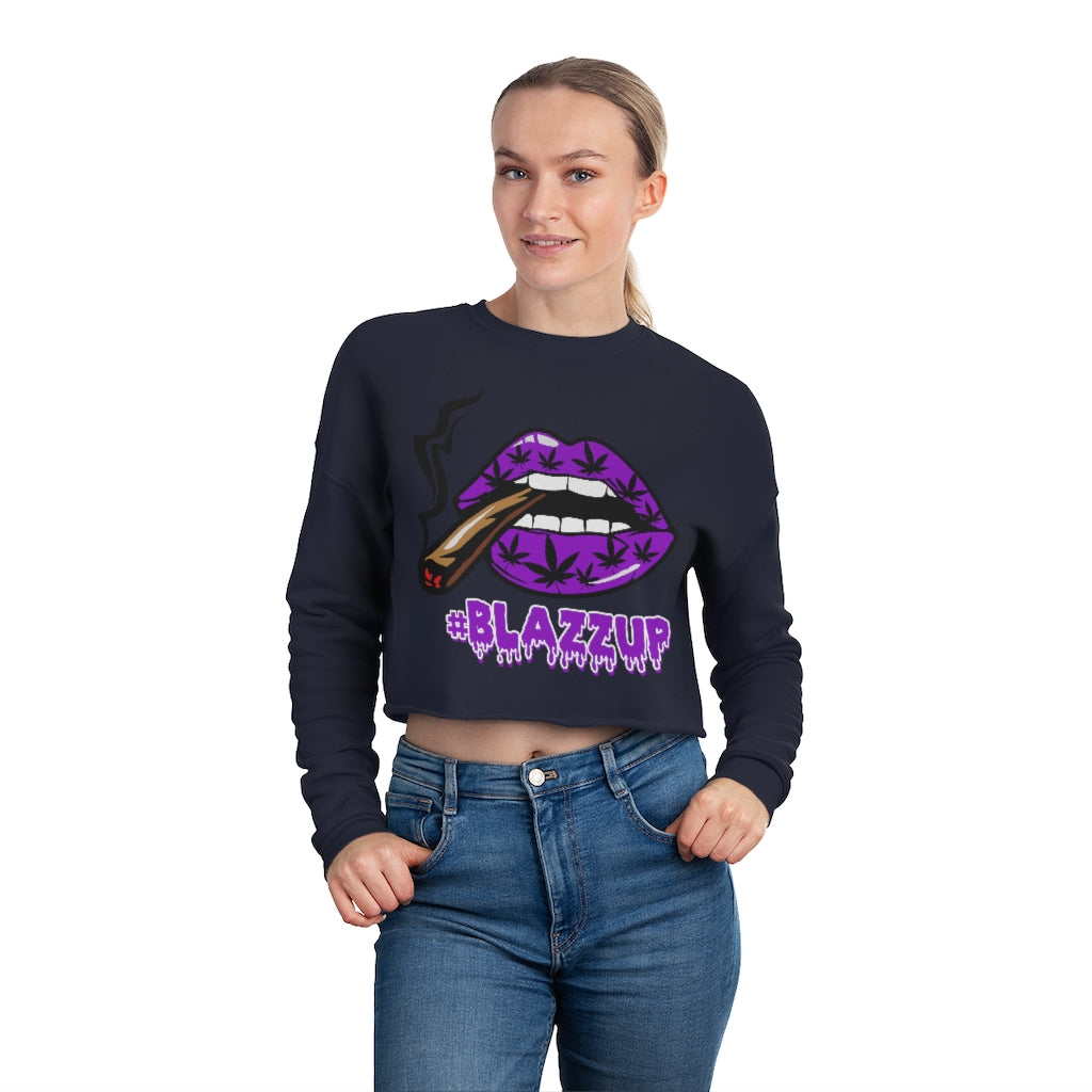 #Blazzup Women's Cropped Sweatshirt