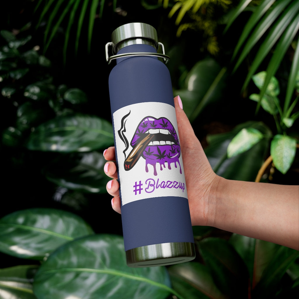 #BLAZZUP Scary Drip Purple  22oz Vacuum Insulated Bottle