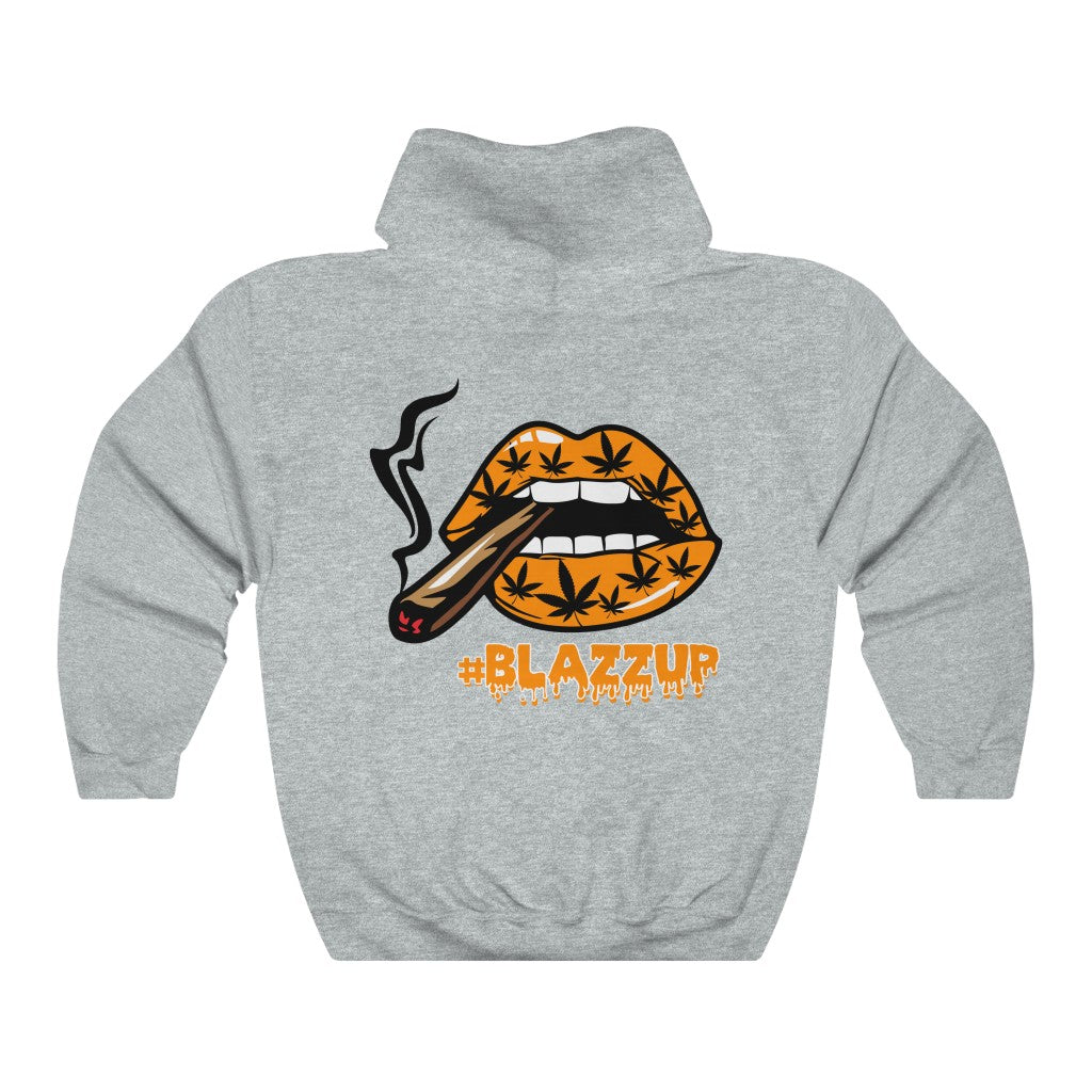 Orange #Blazzup  ™ Hooded Sweatshirt