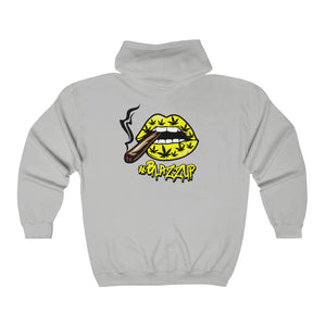 #BlazzUP Classy Drip Yellow  Unisex Heavy Blend™ Full Zip Hooded Sweatshirt