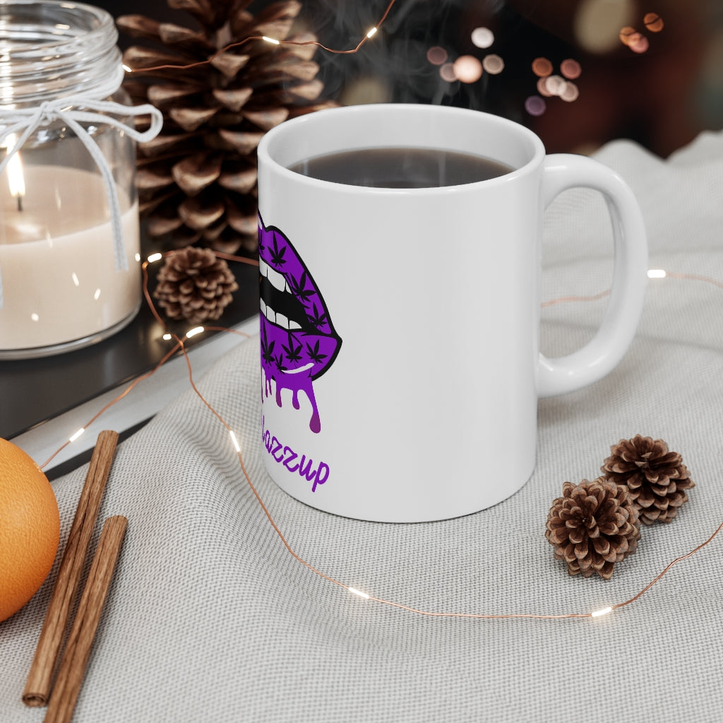 #Blazzup Ugly Dip purple 11oz White Mug