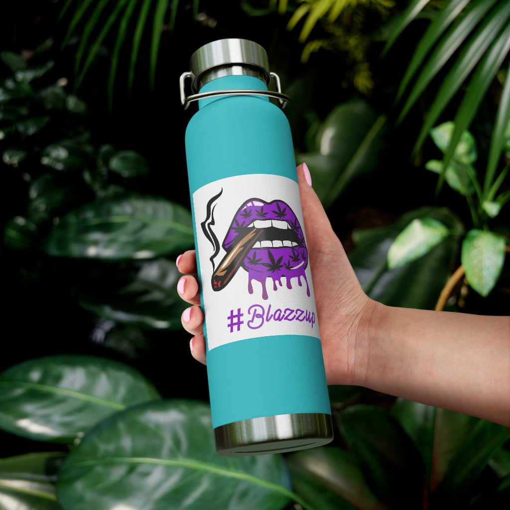 #BLAZZUP Scary Drip Purple  22oz Vacuum Insulated Bottle