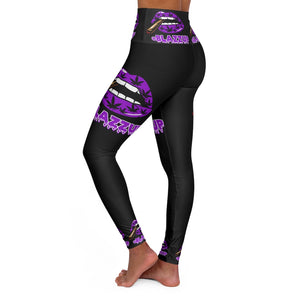 #Blazzup Purple Spooky Drip High Waisted Yoga Leggings