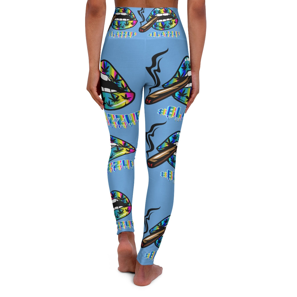 Rainbow High Waisted Yoga Leggings