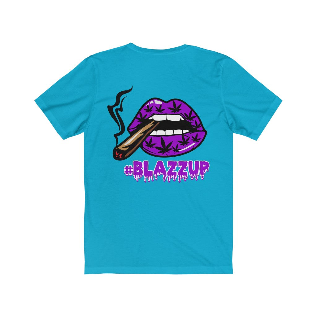 Purple #Blazzup spooky Drip Unisex Jersey Short Sleeve Tee