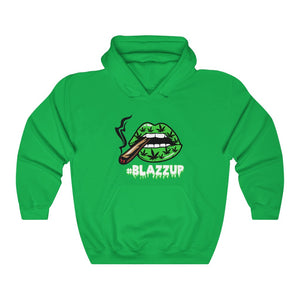 #Blazzup Green Spooky Drip Male Heavy Blend™ Hooded Sweatshirt