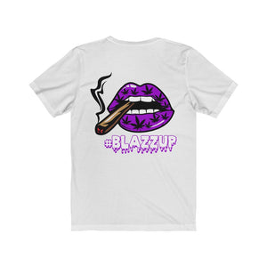 #Blazzup Spooky Drip White letters Unisex Jersey Short Sleeve Tee