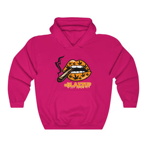 Orange #Blazzup  ™ Hooded Sweatshirt