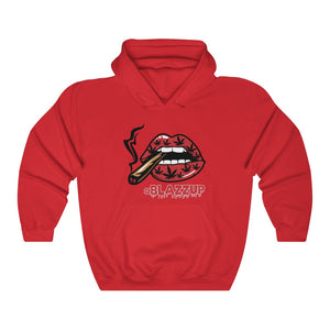 Red #Blazzup™ Hooded Sweatshirt