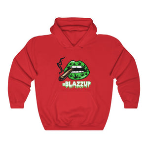 #Blazzup Green Spooky Drip Male Heavy Blend™ Hooded Sweatshirt