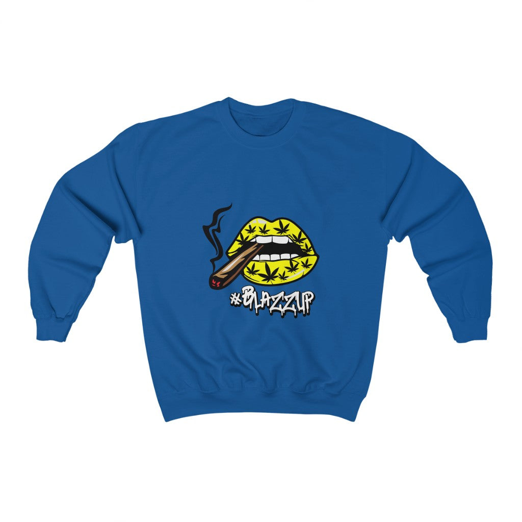 #Blazzup Yellow Unisex Heavy Blend™ Crewneck Sweatshirt