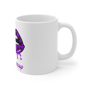 Purple #Blazzup Bestie's UGLY Drip  11oz White Mug