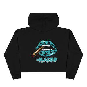 Turquoise Crop Hoodie