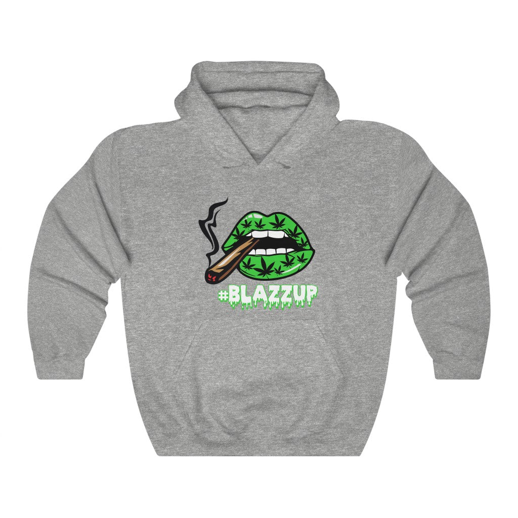 #Blazzup Green Spooky Drip Male Heavy Blend™ Hooded Sweatshirt