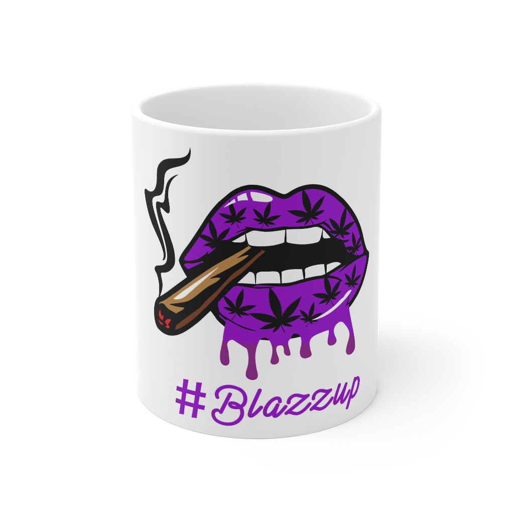 #Blazzup Ugly Dip purple 11oz White Mug