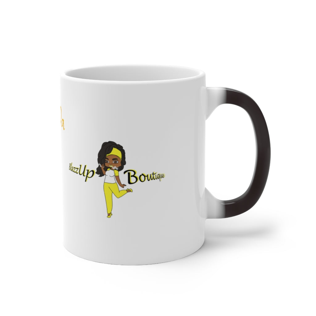 Sativa Girl Yellow Color Changing Mug