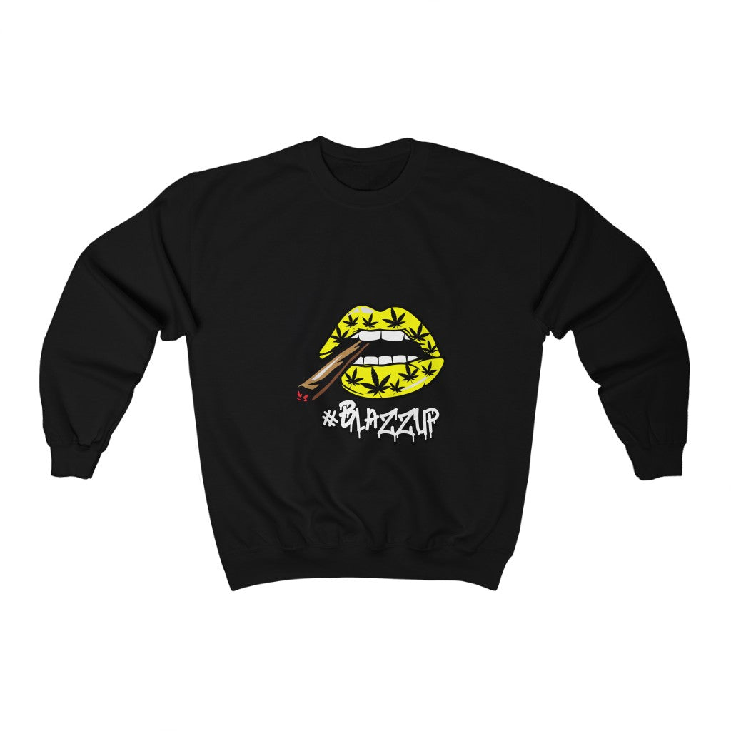 #Blazzup Yellow Unisex Heavy Blend™ Crewneck Sweatshirt