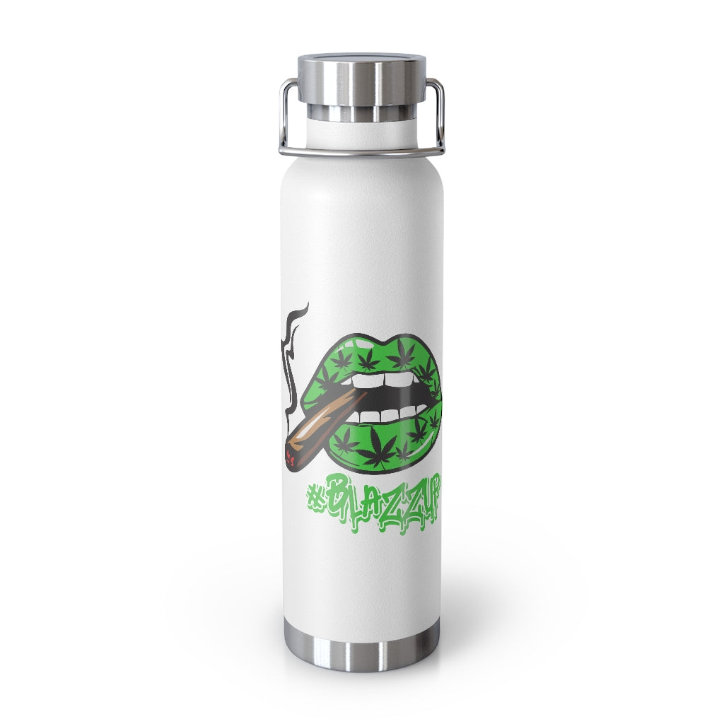 #Blazzup Classic Drip  Green 22oz Vacuum Insulated Bottle