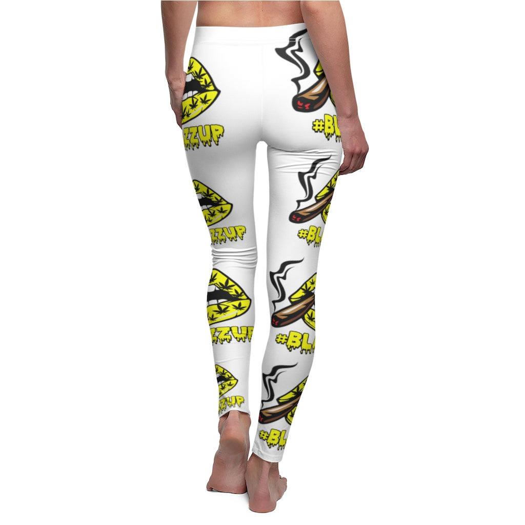 #Blazzup Yellow Spooky Drip Women's Cut & Sew Casual Leggings