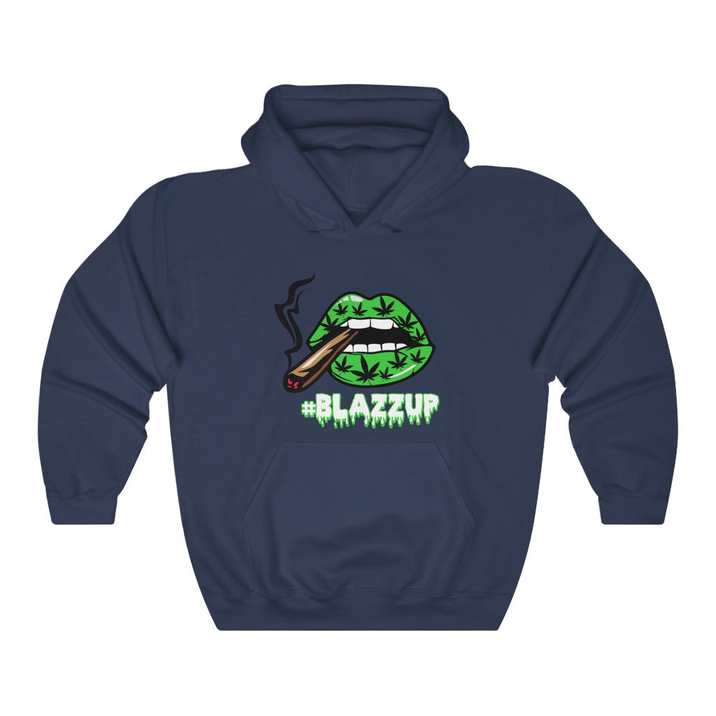 #Blazzup Green Spooky Drip Male Heavy Blend™ Hooded Sweatshirt