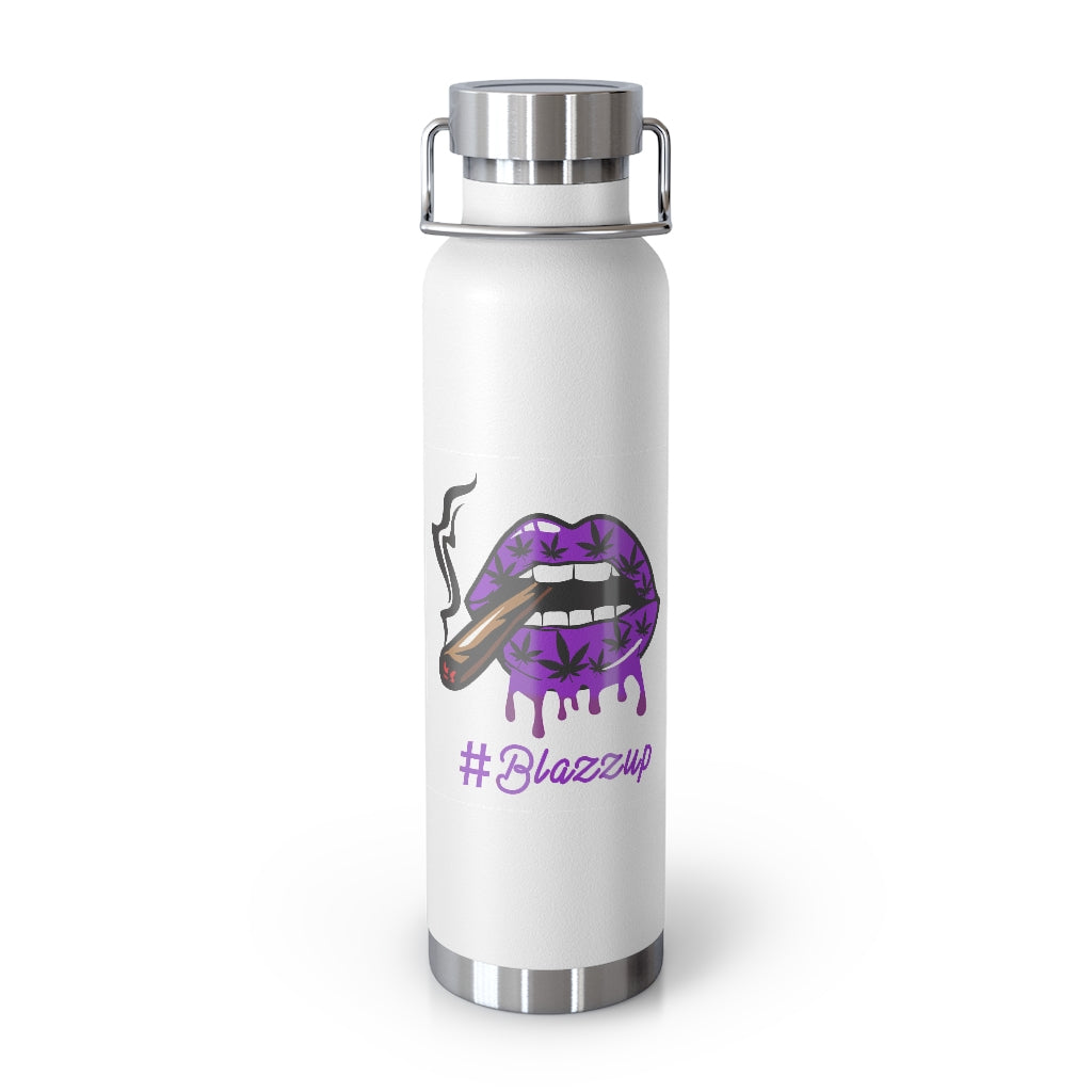 #BLAZZUP Scary Drip Purple  22oz Vacuum Insulated Bottle