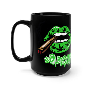 Green/Black Classy drip Mug 15oz