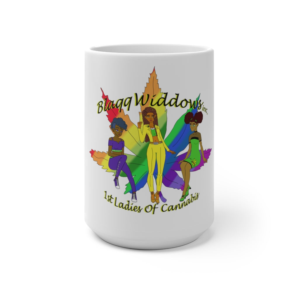 1st Ladies Of Cannabis Rainbow leaf Color Changing Mug