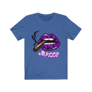 Purple #Blazzup Classy Drip white letter Unisex Jersey Short Sleeve Tee