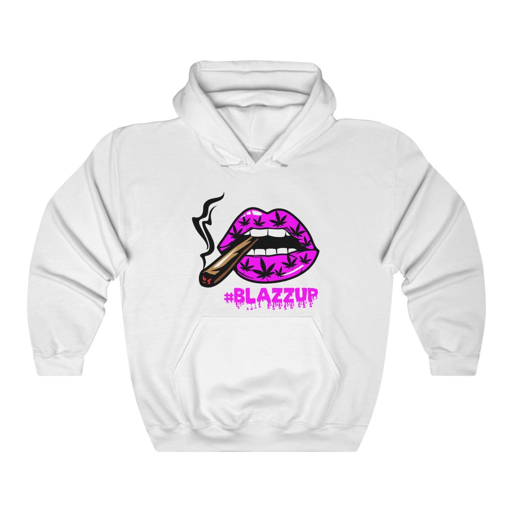 Pink #Blazzup  Hooded Sweatshirt