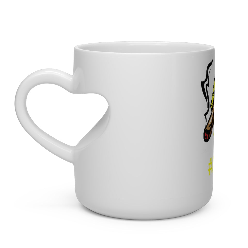 #Blazzup Yellow Bestie's Ugly Drip   Heart Shape Mug