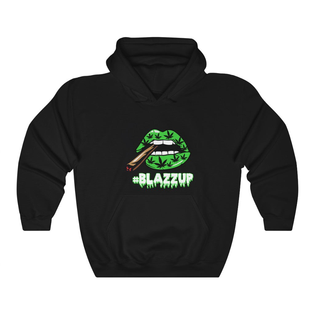 #Blazzup Green Spooky Drip Male Heavy Blend™ Hooded Sweatshirt