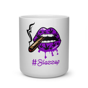 #Blazzup Purple Ugly Drip Heart Shape Mug