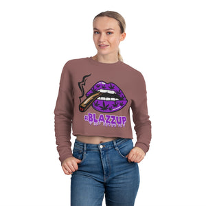 #Blazzup Women's Cropped Sweatshirt