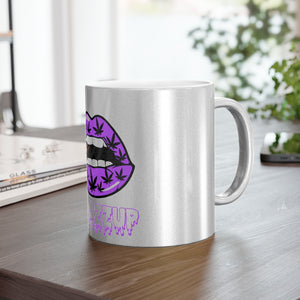 Purple #Bkazzup Spooky drip  Metallic Mug (Silver / Gold)