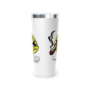 Yellow #Blazzup Copper Vacuum Insulated Tumbler, 22oz