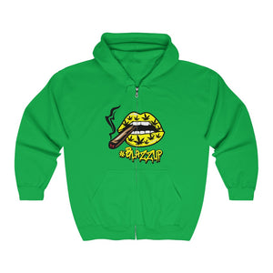 #BlazzUP Classy Drip Yellow  Unisex Heavy Blend™ Full Zip Hooded Sweatshirt