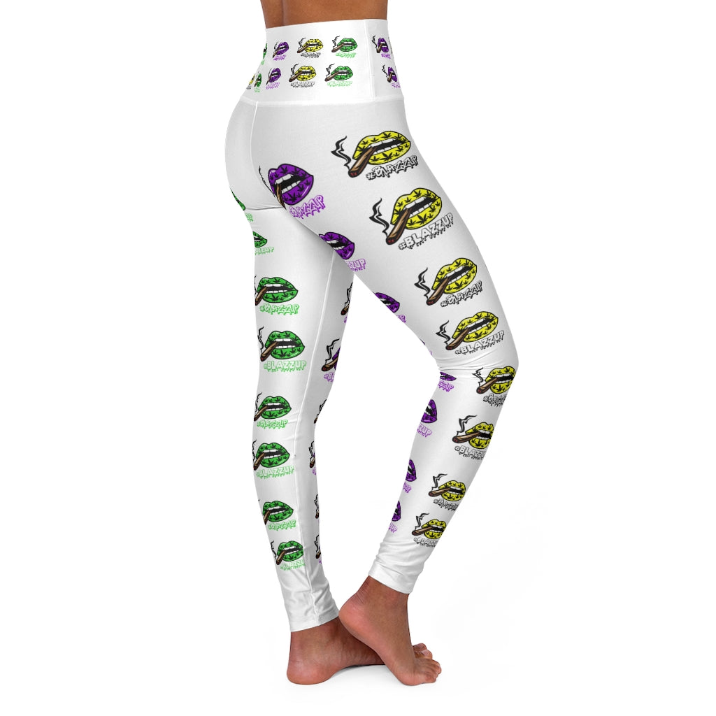 AYE #Blazzup All Logo Waisted Yoga Leggings