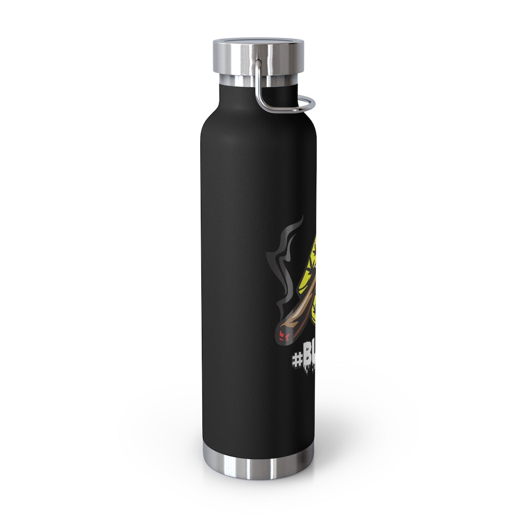 #Blazzup Yellow/white drip 22oz Vacuum Insulated Bottle