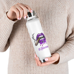 #BLAZZUP Scary Drip Purple  22oz Vacuum Insulated Bottle